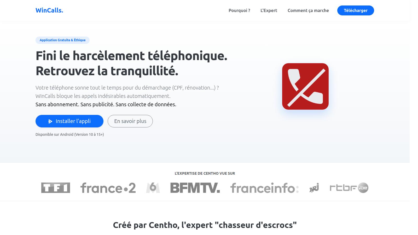 Logo de Bloctel, service anti harcèlement téléphonique