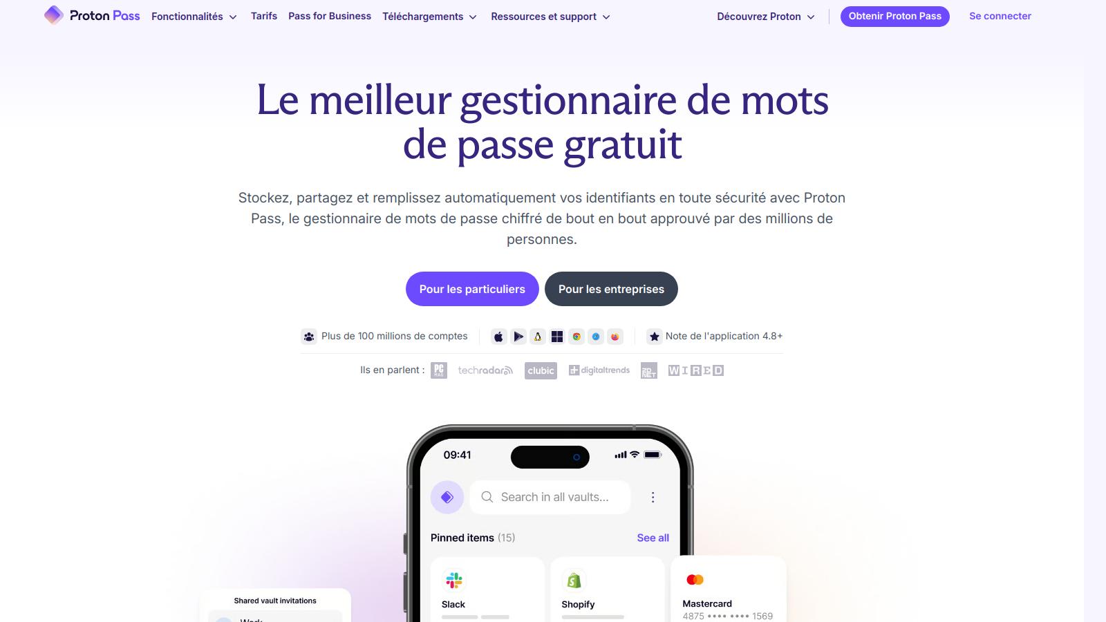Un gestionnaire de mots de passe sur un smartphone