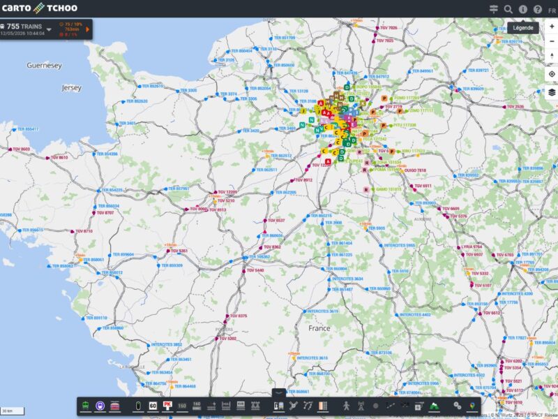 Carto Tchoo : suivre les trains en temps réel