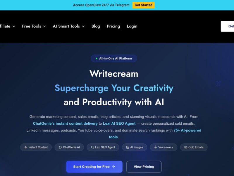 Writecream : créez des articles et emails par IA
