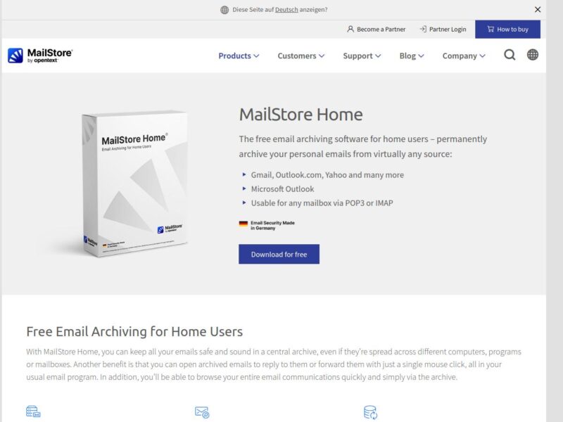 MailStore Home : archiver vos mails sans cloud