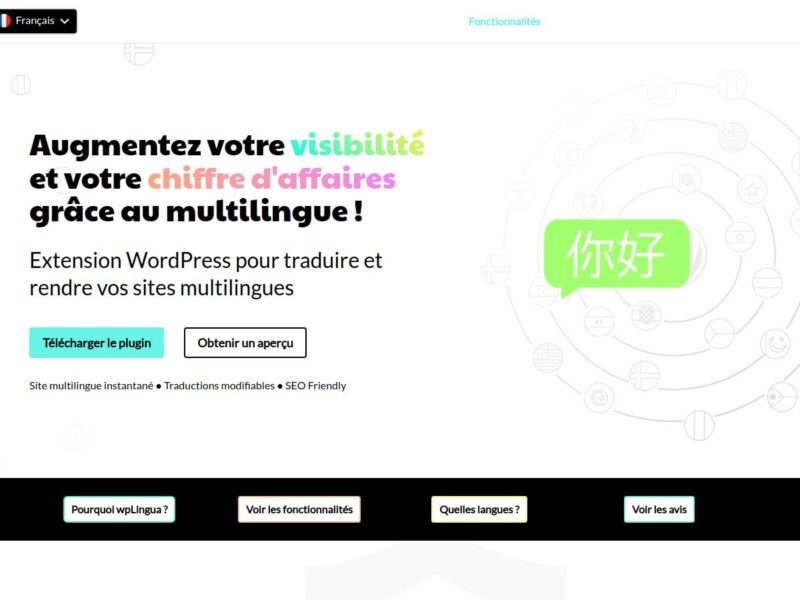 wpLingua 2026 : traduction WordPress illimitée