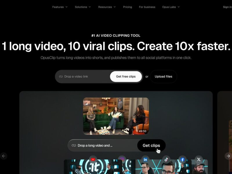 OpusClip : le repurposing vidéo sous contrôle