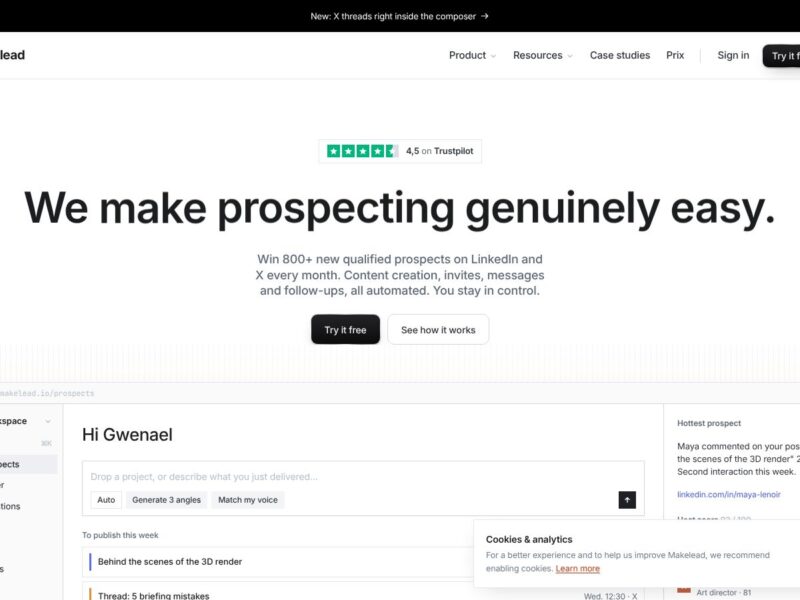 Makelead : une prospection sociale à vérifier