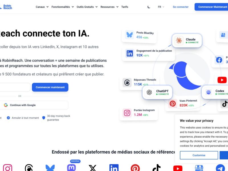 RobinReach : le planificateur social piloté par IA