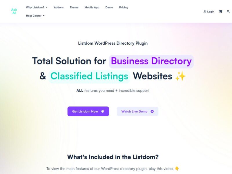 Listdom : la création d&rsquo;annuaire sous WordPress