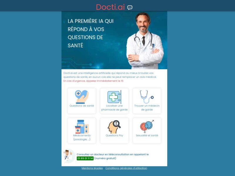 Docti.ai : test critique d’une IA santé grand public