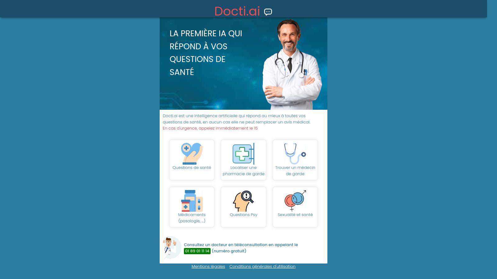 Médecin avec un stéthoscope autour du cou