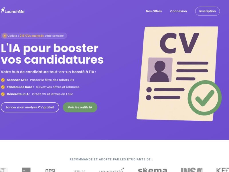 LaunchMe : optimiser ses candidatures avec l&rsquo;IA