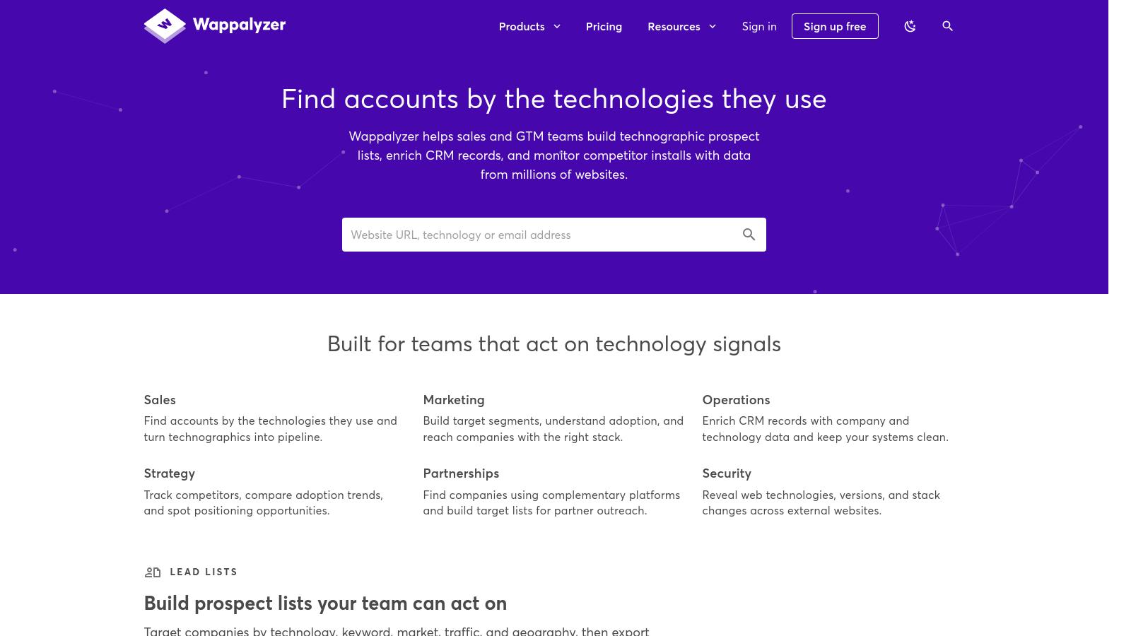 Built for teams that act on technology signals